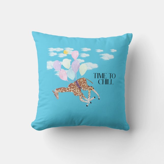 Giraffe time to chill cushion (Front)