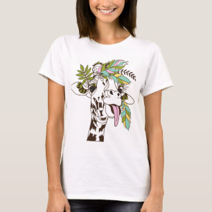 Giraffe tongue - cute and funny animals for lovers T-Shirt