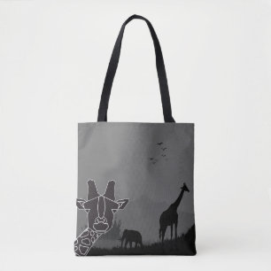 giraffe tote bag
