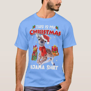 Giraffe Tree Light Christmas Sweater Xmas Animal P