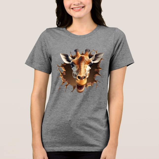 Giraffe Tri-Blend Shirt (Front)