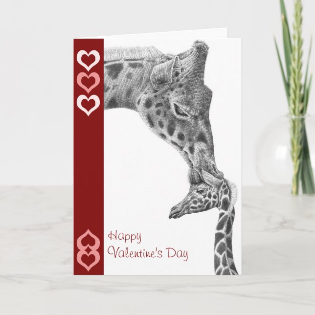 Giraffe Valentine Card (Front)