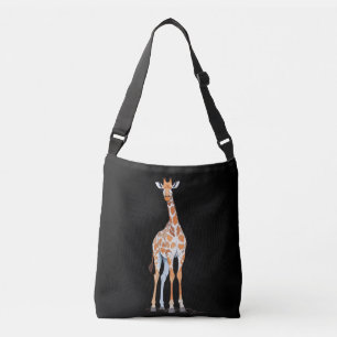 Giraffe Vector Art with Vibrant Colours Crossbody Bag