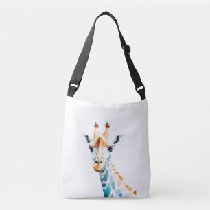 Giraffe Vector Art with Vibrant Colours Crossbody Bag