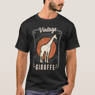 Giraffe Vintage Retro Classic Animal Love 1 T-Shirt