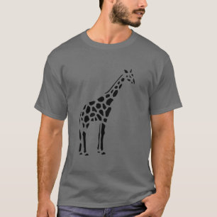 Giraffe Vintage Wood Engraving T-Shirt