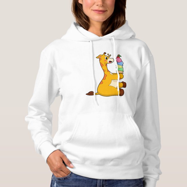 Giraffe Waffle ice cream Hoodie (Front)