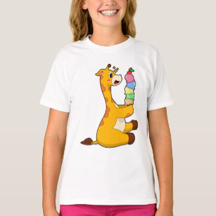 Giraffe Waffle ice cream T-Shirt