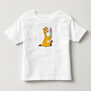 Giraffe Waffle ice cream Toddler T-Shirt