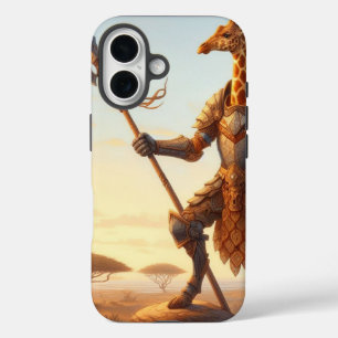 Giraffe warrior iPhone 16 case