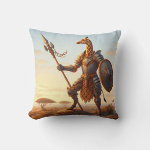 Giraffe warrior cushion