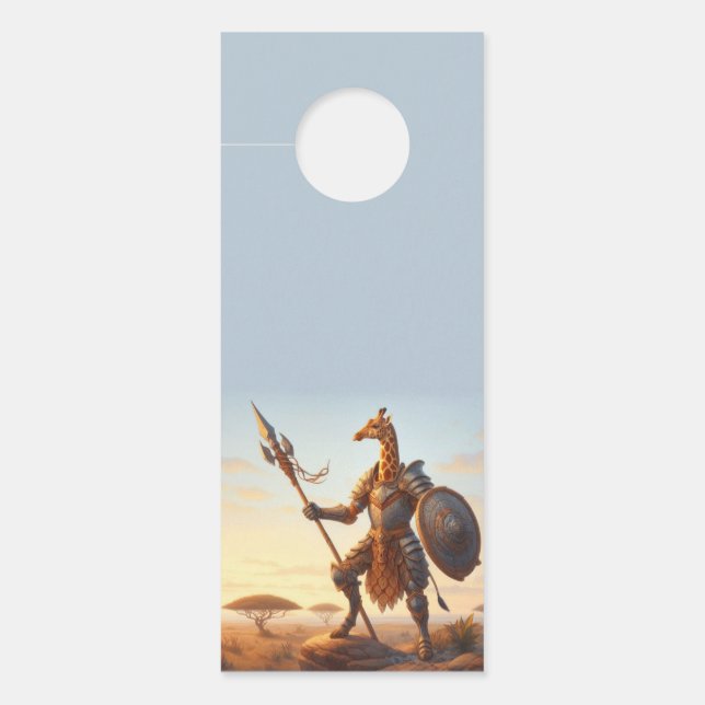 Giraffe warrior door hanger (Front)