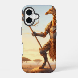 Giraffe warrior iPhone 16 case