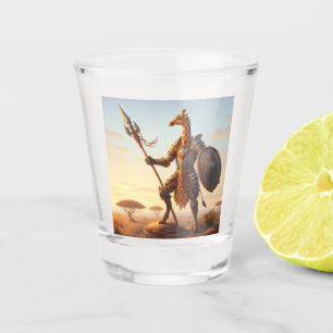 Giraffe warrior shot glass