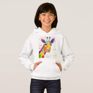 Giraffe watercolor animal Safari kids humour zoo