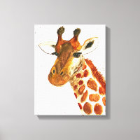 Giraffe watercolor animals Safari African Jungle