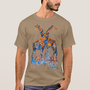 Giraffe Watercolor Love Giraffe T-Shirt