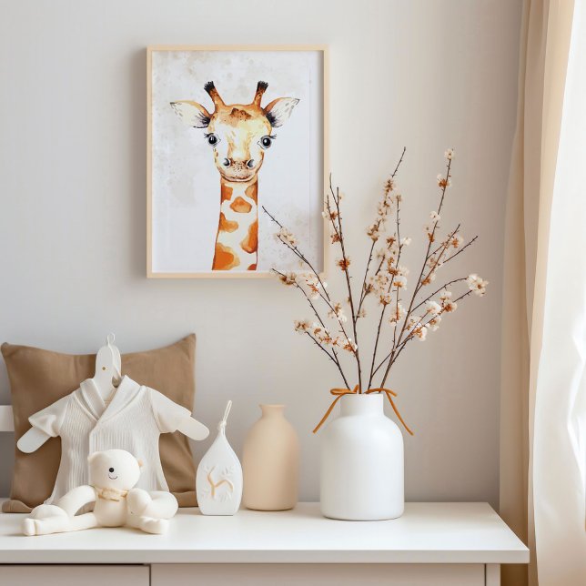 Giraffe Watercolor Wall Art Nursery Decor  (Creator Uploaded)