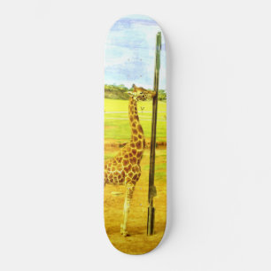 Giraffe Watercolour, Skateboard
