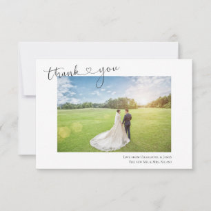 Giraffe Wedding Thank You Card