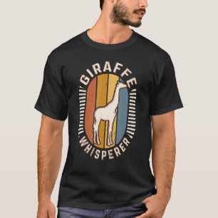 Giraffe Whisperer Vintage Classic Retro Animal Lov T-Shirt