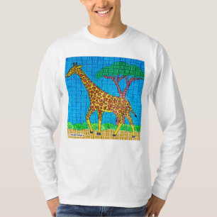 Giraffe (white) - Men's Long Sleeve Shirt