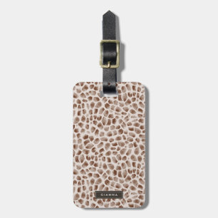 Giraffe Wild Animal Skin Pattern Luggage Tag