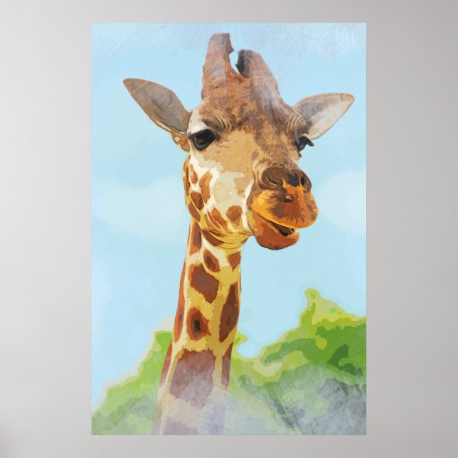 Giraffe wild fantastic animal  poster (Front)