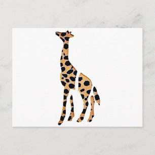 Giraffe Wild Mash Up Postcard
