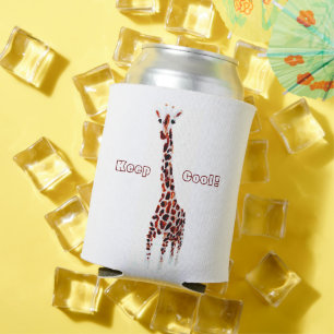 Giraffe Wildlife Personalised Party Can Cooler