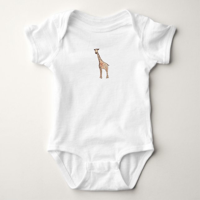 Giraffe: WildLifeCoach Baby Bodysuit (Front)