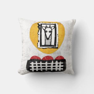Giraffe Will If You Will Throw Pillow