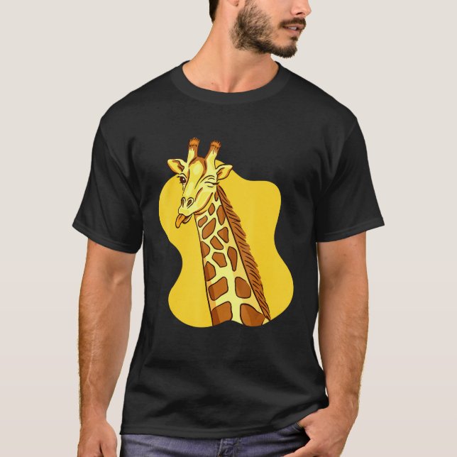 Giraffe Winking Giraffes Women Men Kids Girls T-Shirt (Front)