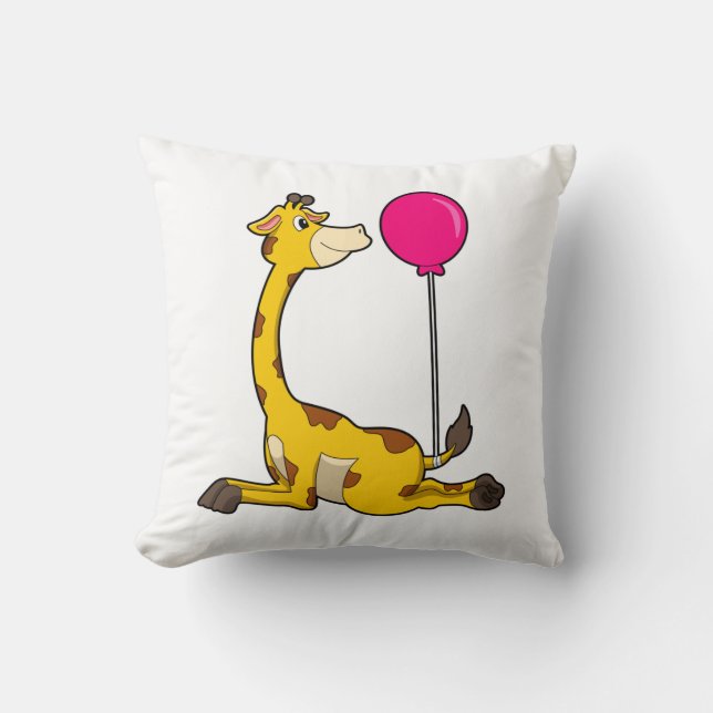 Giraffe with Balloon Cushion (Front)