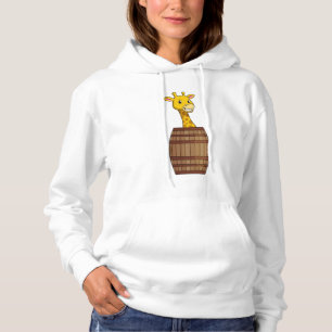 Giraffe with Barrel Hoodie