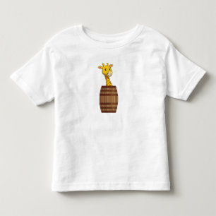 Giraffe with Barrel Toddler T-Shirt