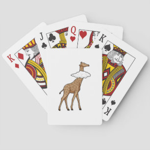 Giraffe with Cloud Playing Cards