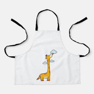 Giraffe with Clouds Apron