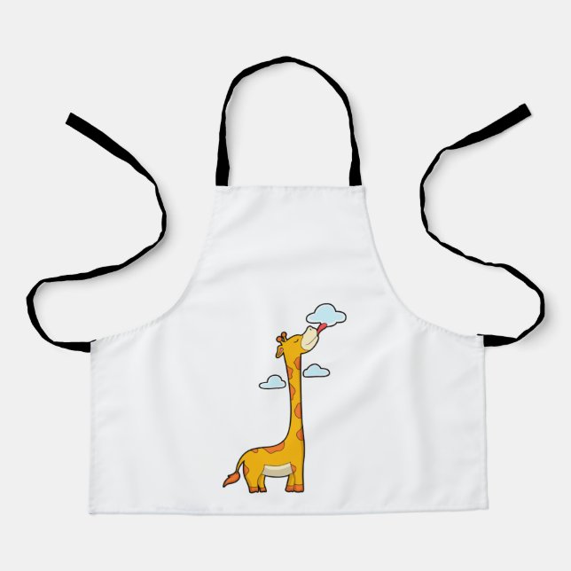Giraffe with Clouds Apron (Front)