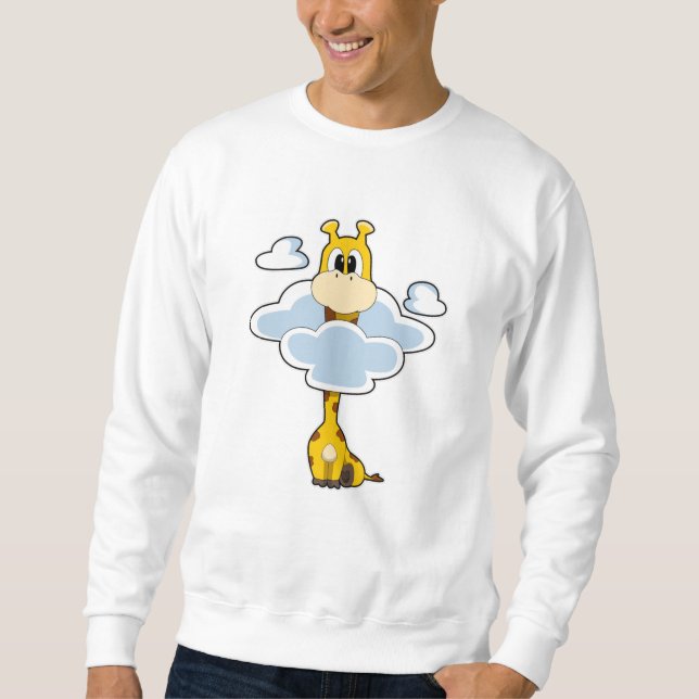 Giraffe with Clouds Sweatshirt (Front)