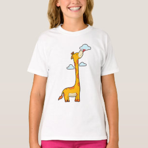 Giraffe with Clouds T-Shirt