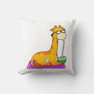 Giraffe with Coconut Cushion