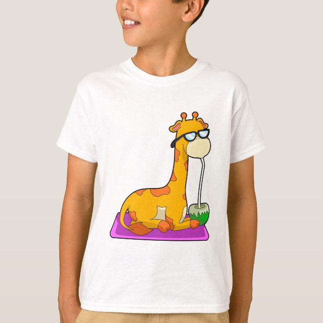 Giraffe with Coconut T-Shirt (Front)