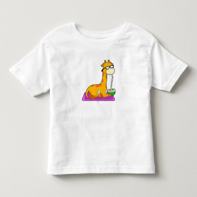 Giraffe with Coconut Toddler T-Shirt (Front)