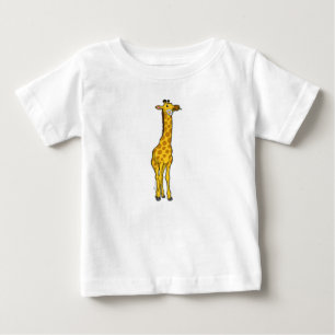 Giraffe with Daisy Baby T-Shirt