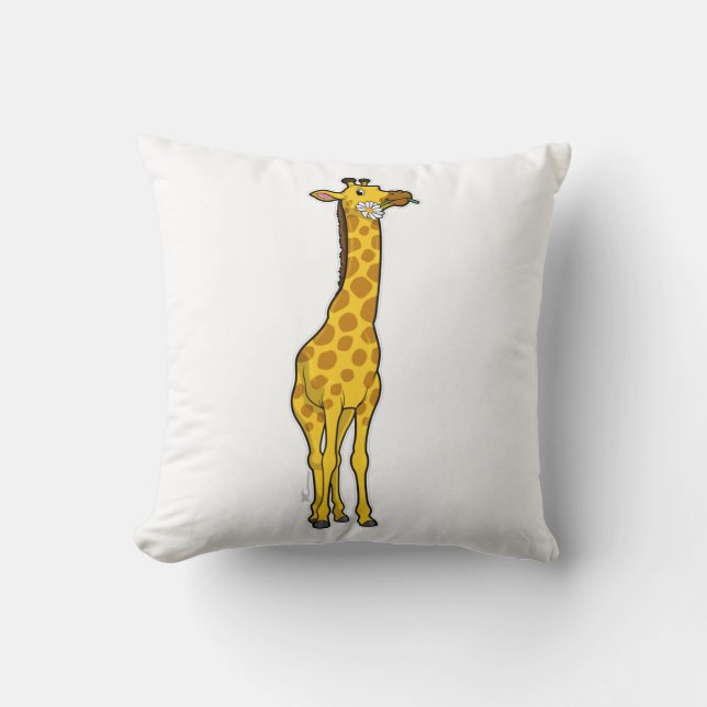 Giraffe with Daisy Cushion (Front)