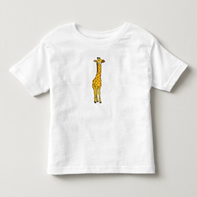 Giraffe with Daisy Toddler T-Shirt (Front)
