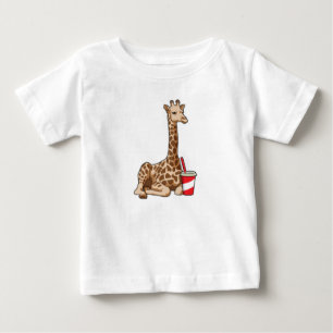 Giraffe with Drink Baby T-Shirt