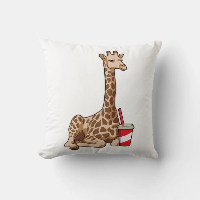 Giraffe with Drink Cushion (Front)