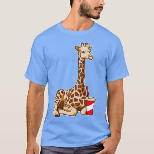 Giraffe With Drink T-Shirt